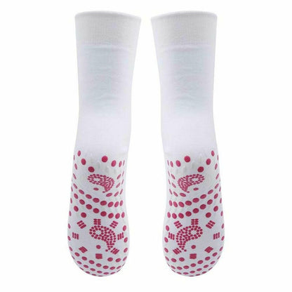 Envie Tourmaline Magnetic Health Socks, White