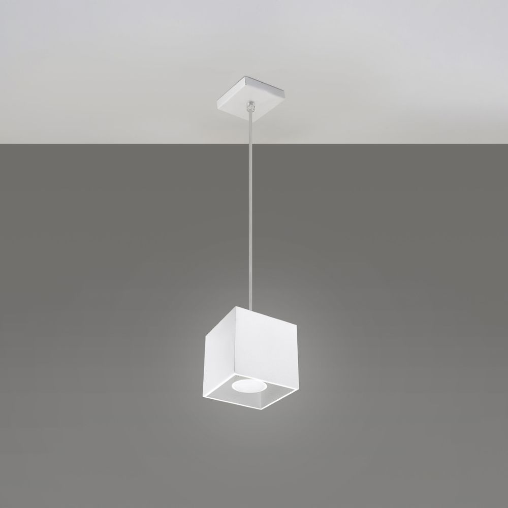 Pendant lamp aluminum Quad modern Design GU10