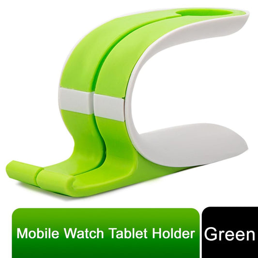 Mobile, Watch, Tablet Bracket Stand Desktop Holder Green