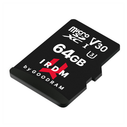 GOODRAM IRDM Micro SD Video Class V30 Memory Card with SD Adapter