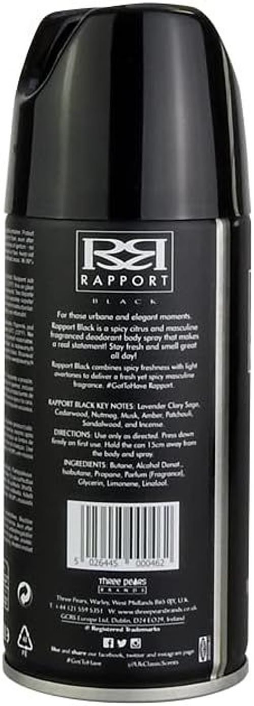 Rapport Black Deod Body 150ml