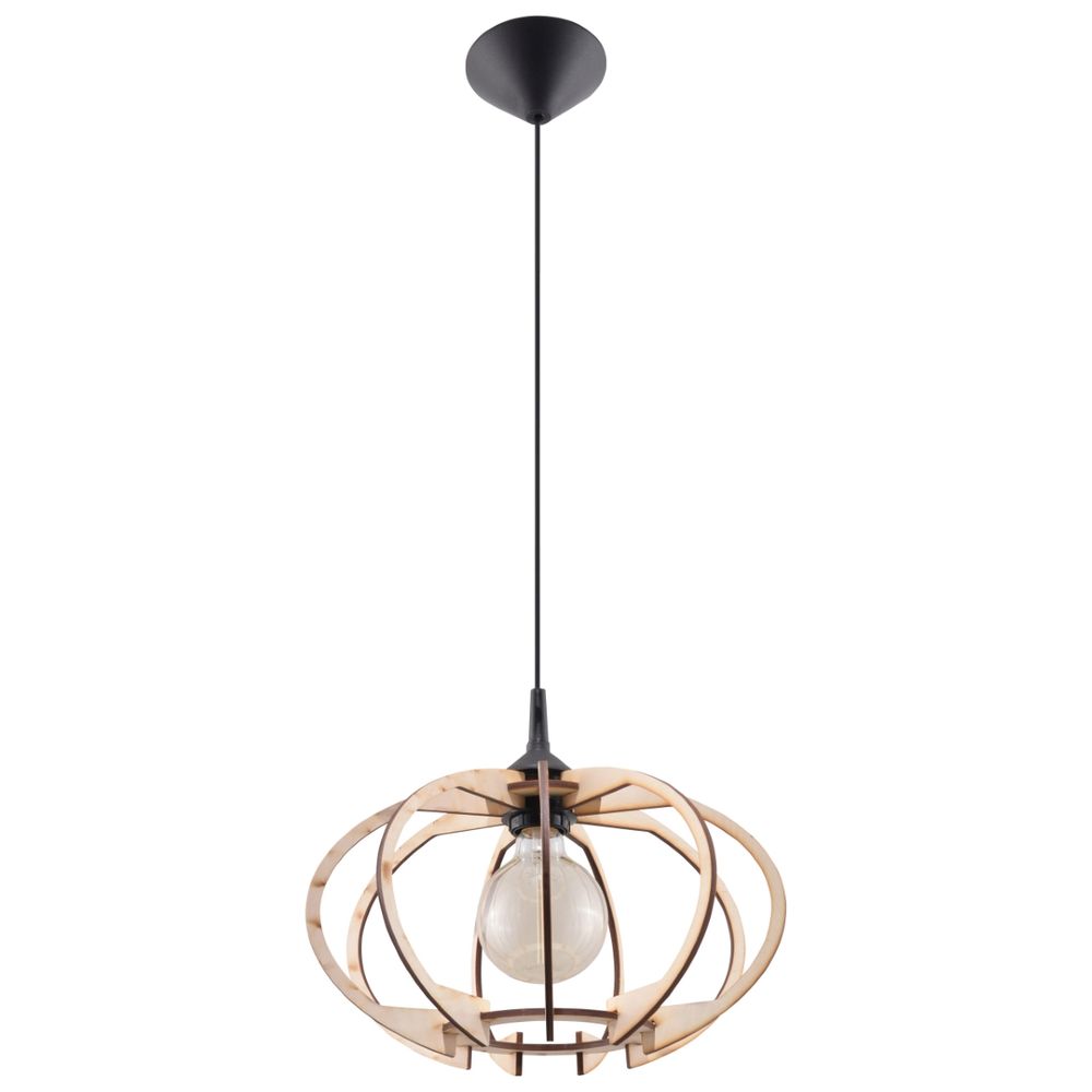 Pendant lamp wood Mandelino Scandinavian Design E27