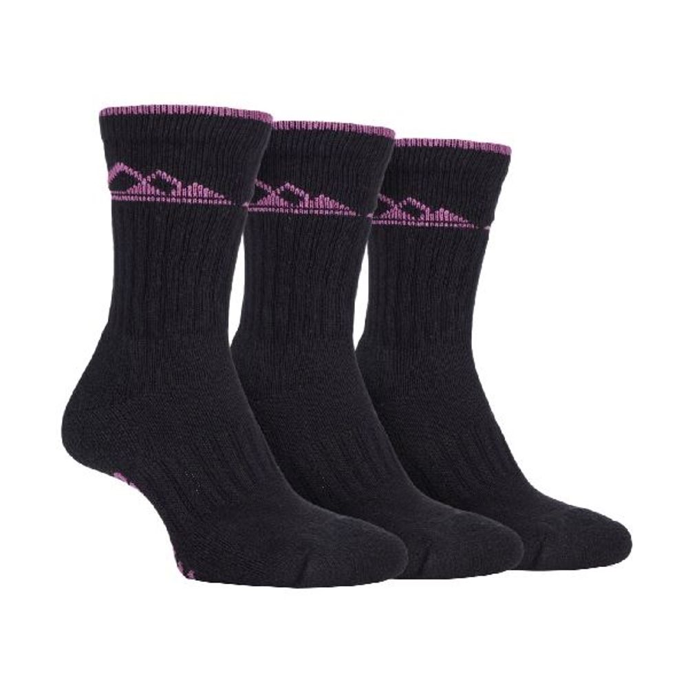 Storm Bloc - 3 Pairs Ladies Heavy Cushion Cotton Socks