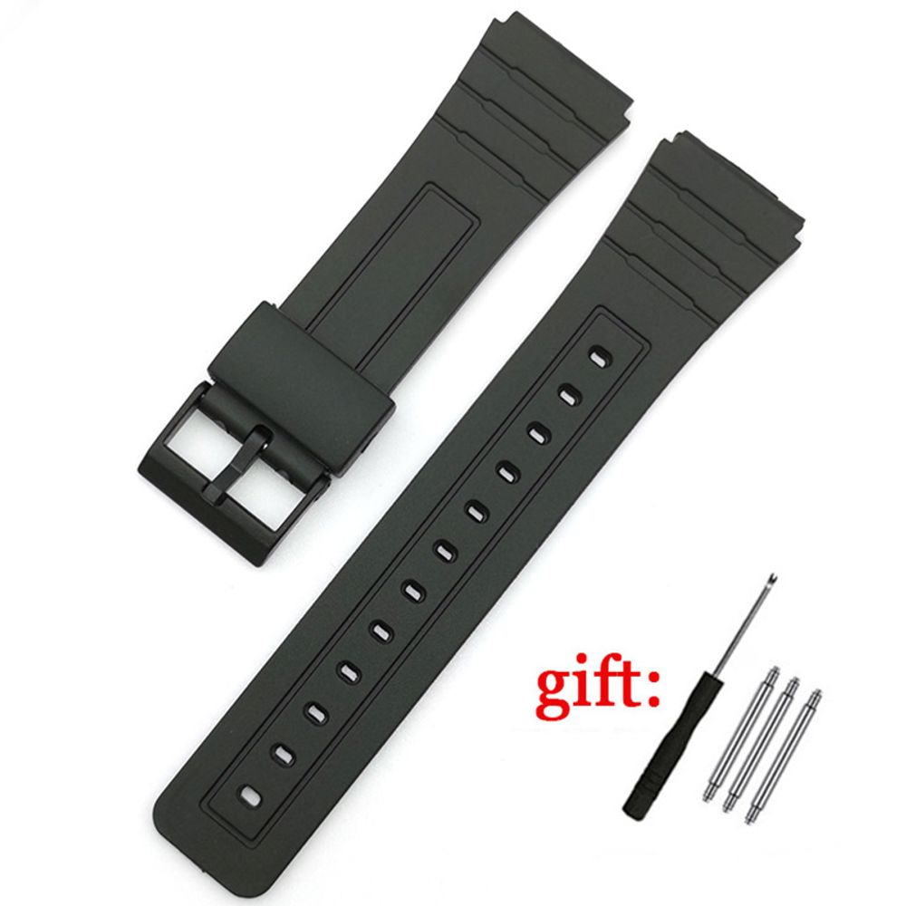 Rubber Watch Strap for Casio W800H Band 12 14 16 18 20mm 22mm Sport Diving Silicone Watchband Accessories F91W F84 F105/108/A158