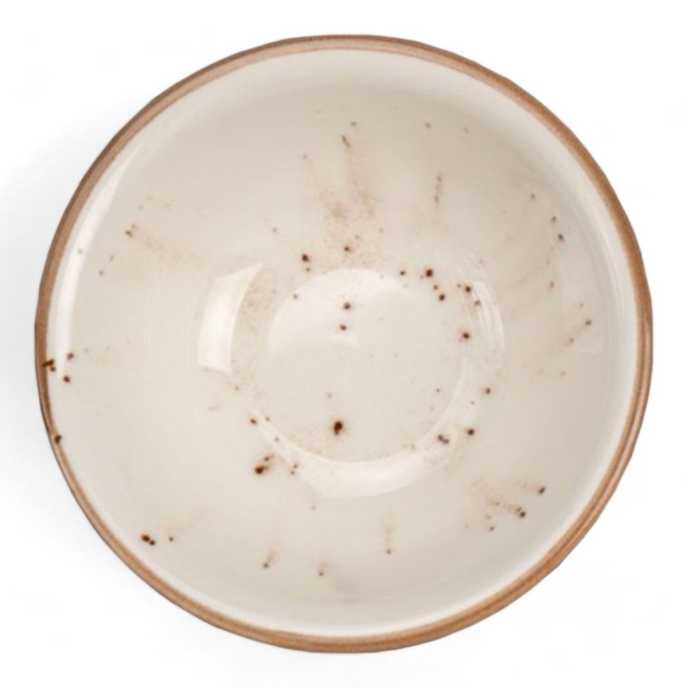 Porcelain Soup-Cereal Bowls Set of 4 Pebble Marble White 18cm