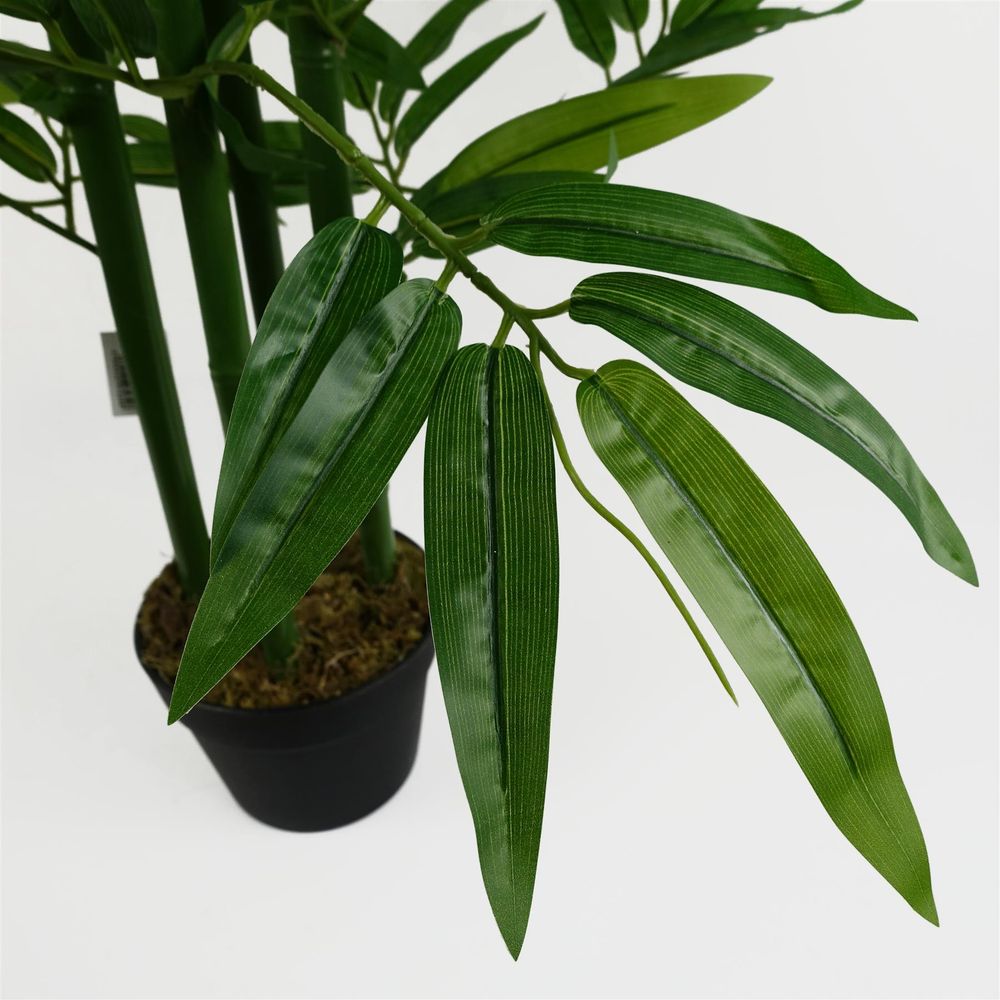 90cm Leaf Design UK Realistic Artificial Bamboo Plants / Trees Green