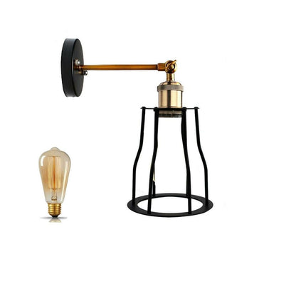 Morden Industrial Black Mug shape Wall Light  Adjustable Indoor Wall Sconce