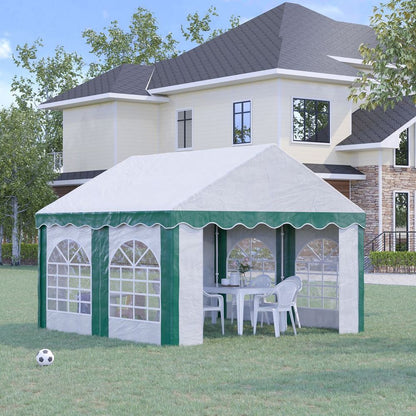 4 x 4m Marquee Gazebo, Party Tent with Double Doors for Wedding and Events