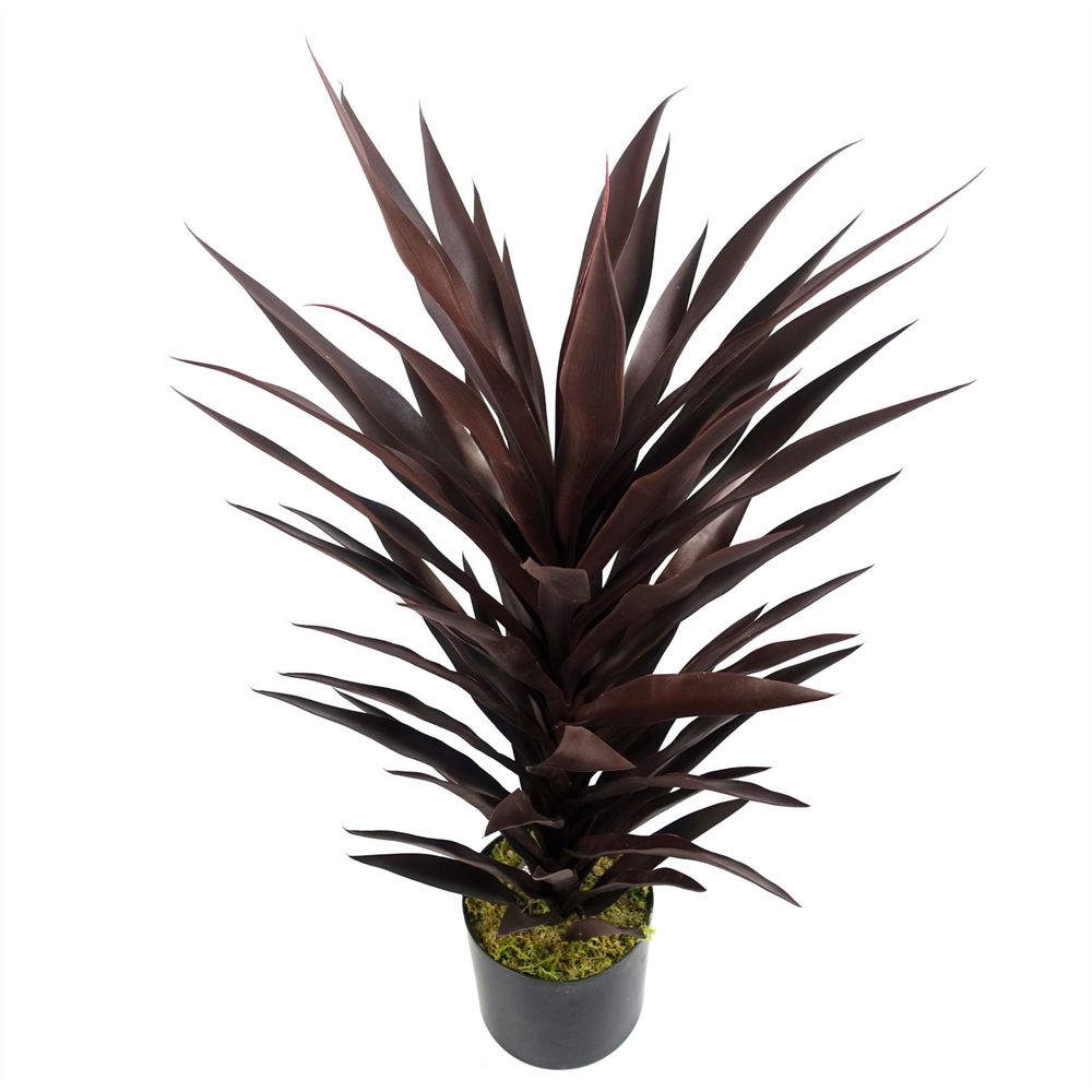 85cm Dark Red Yucca Plant Artificial