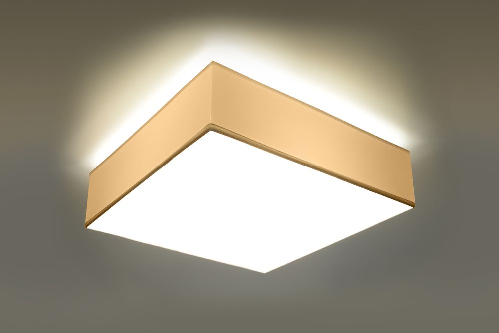 Ceiling Lamp HORUS 45 White Square Shape Loft Design LED E27