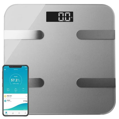 Aquarius 16 in 1 Health Bluetooth Smart Body Analysis Weighing Scale, Silver