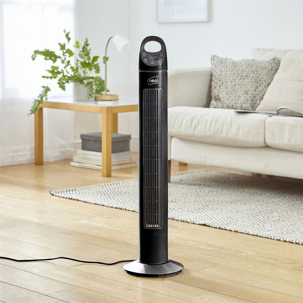 Neo 33" Aroma Free Standing 3 Speed Fan - Black