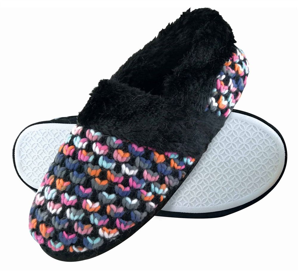 Dunlop - Ladies Slippers - Knitted 8029