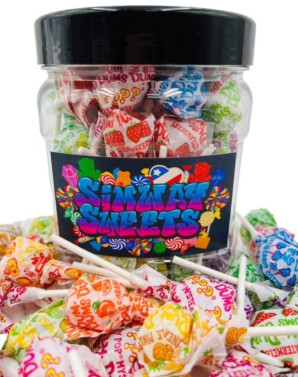 Dum Dums Lollipops Jar Assorted Flavours