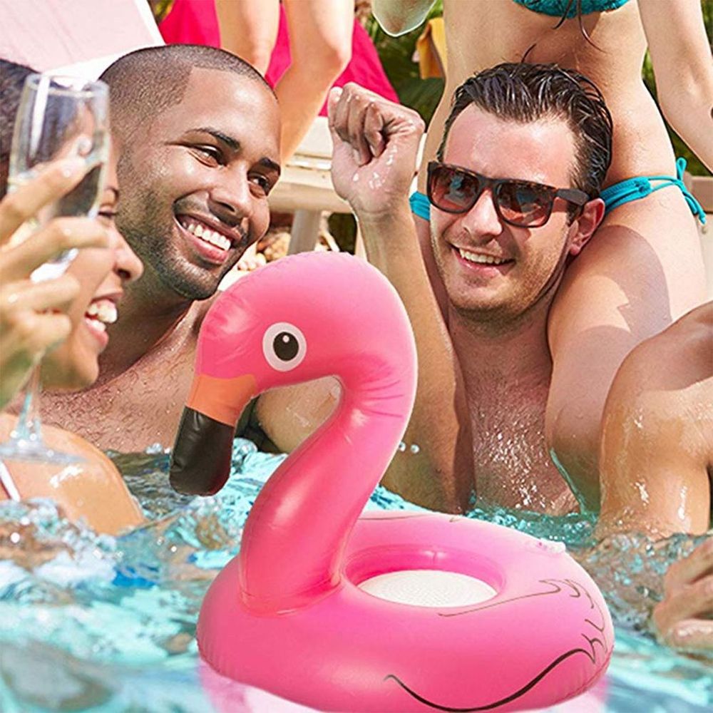 Soundz Waterproof Inflatable Flamingo Bluetooth Speaker Bath Pool (Pink)