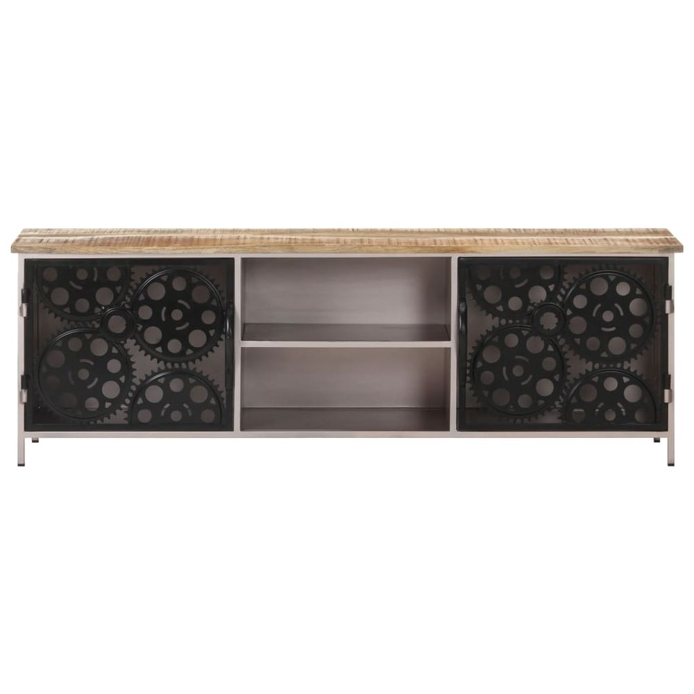 TV Cabinet 120x30x40 cm Rough Mango Wood