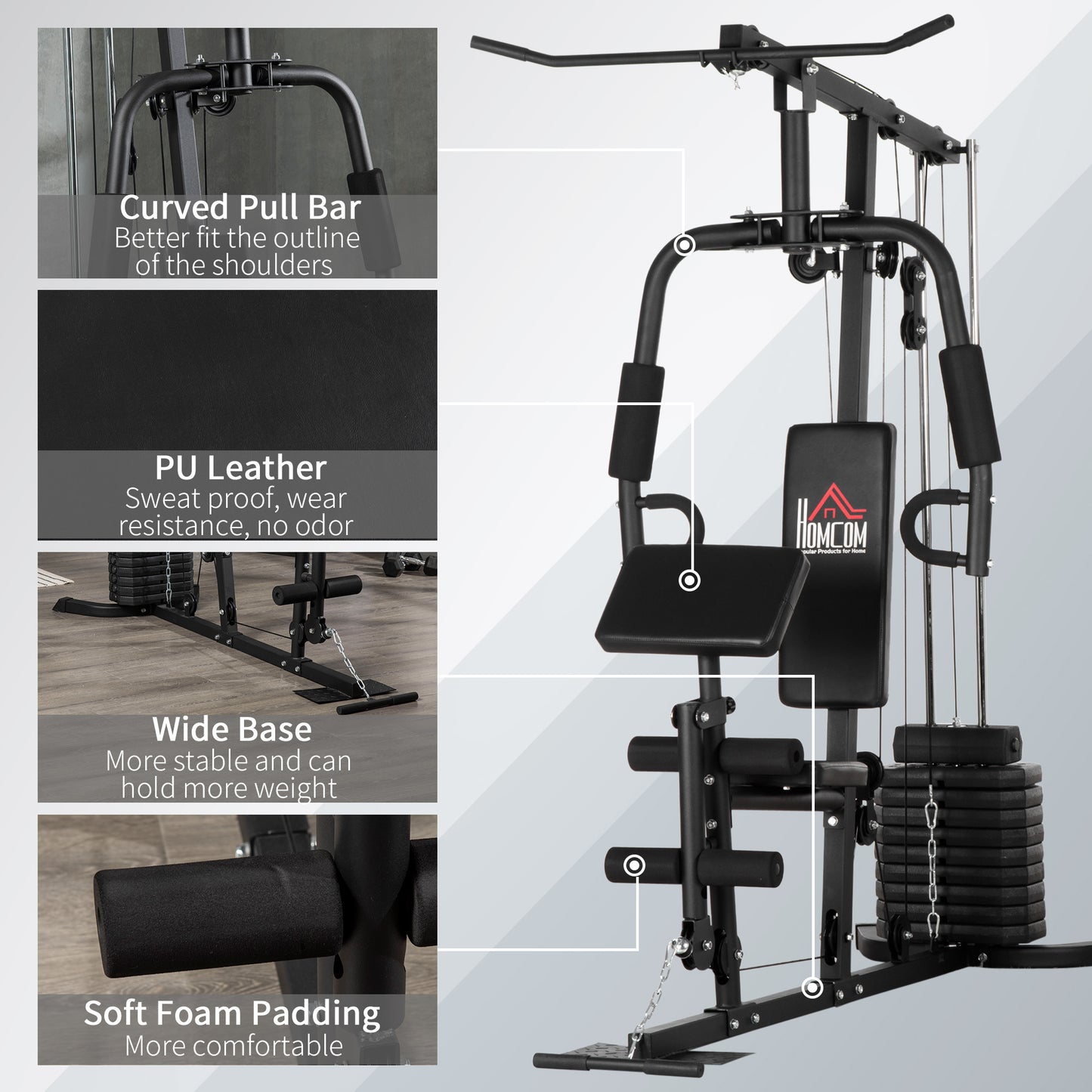 Homcom Multi-Exercise Gym Station