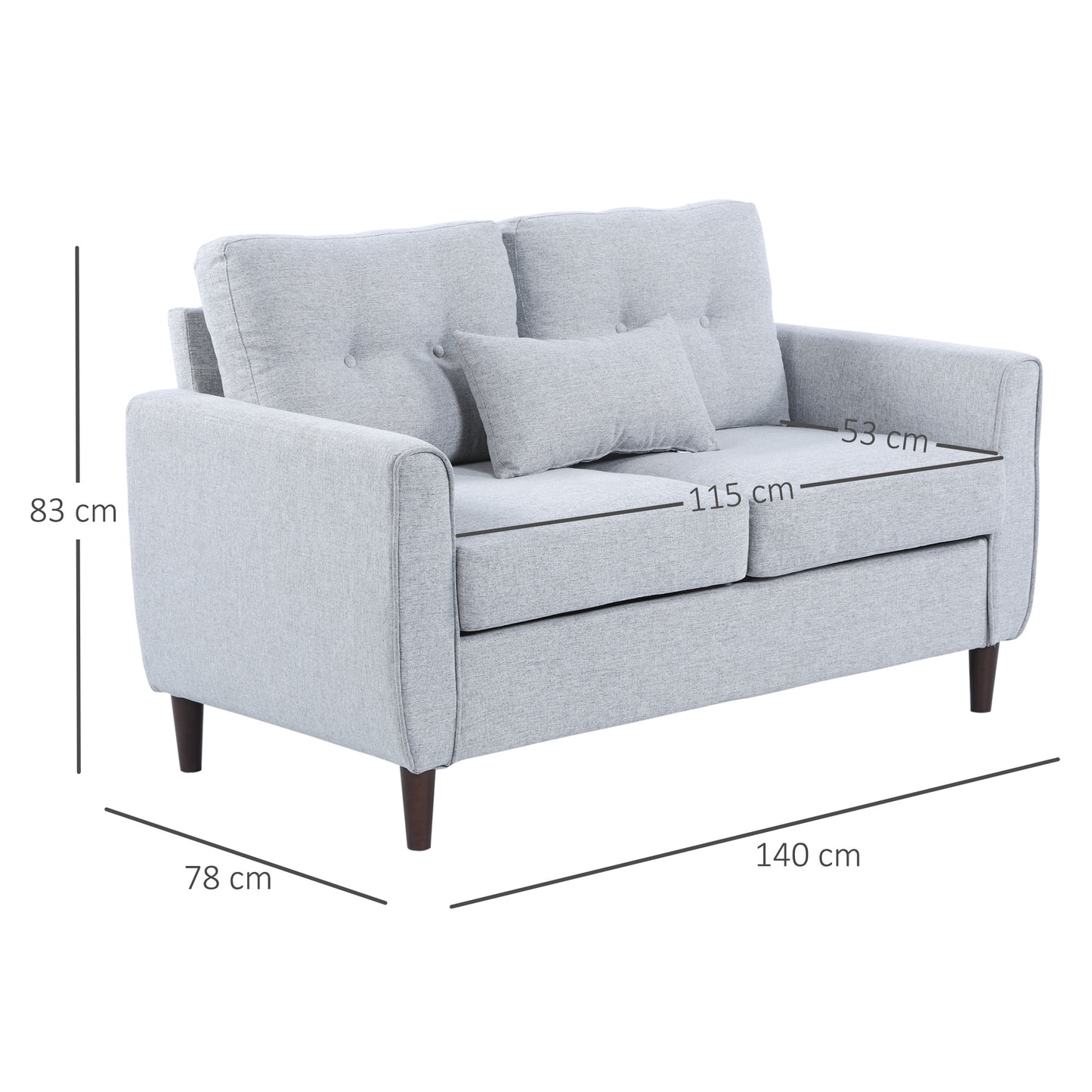 Homcom Two-Seater Sofa