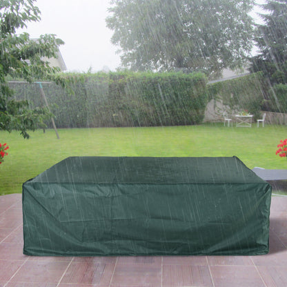 Outsunny PVC Coated Large Square 600D Waterproof Outdoor Furniture Cover Green