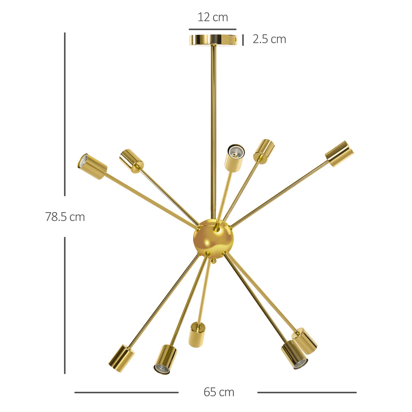 Homcom Modern Sputnik Ceiling Lights