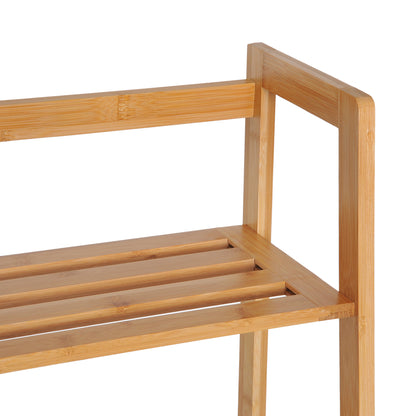 Homcom Four-Tier Bamboo Shelving Unit