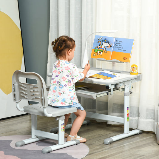 Homcom Kids Desk and Chair Set