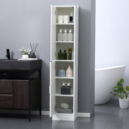 kleankin Tall Mirrored Bathroom Cabinet