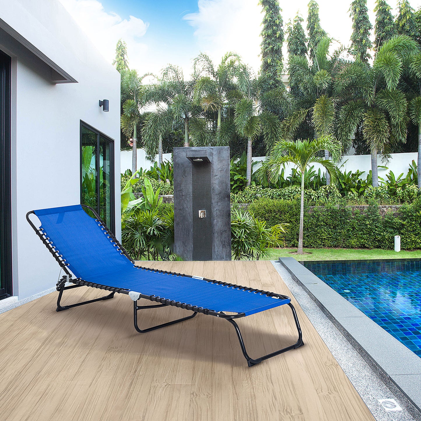 Outsunny Foldable Sun Lounger