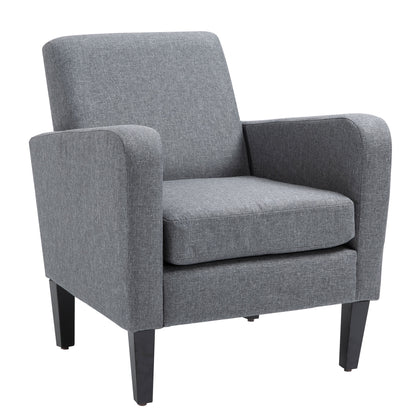 Homcom Linen Single Armchair