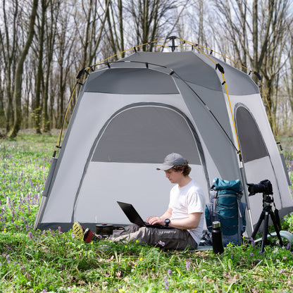 Outsunny 4 Person Automatic Camping Tent