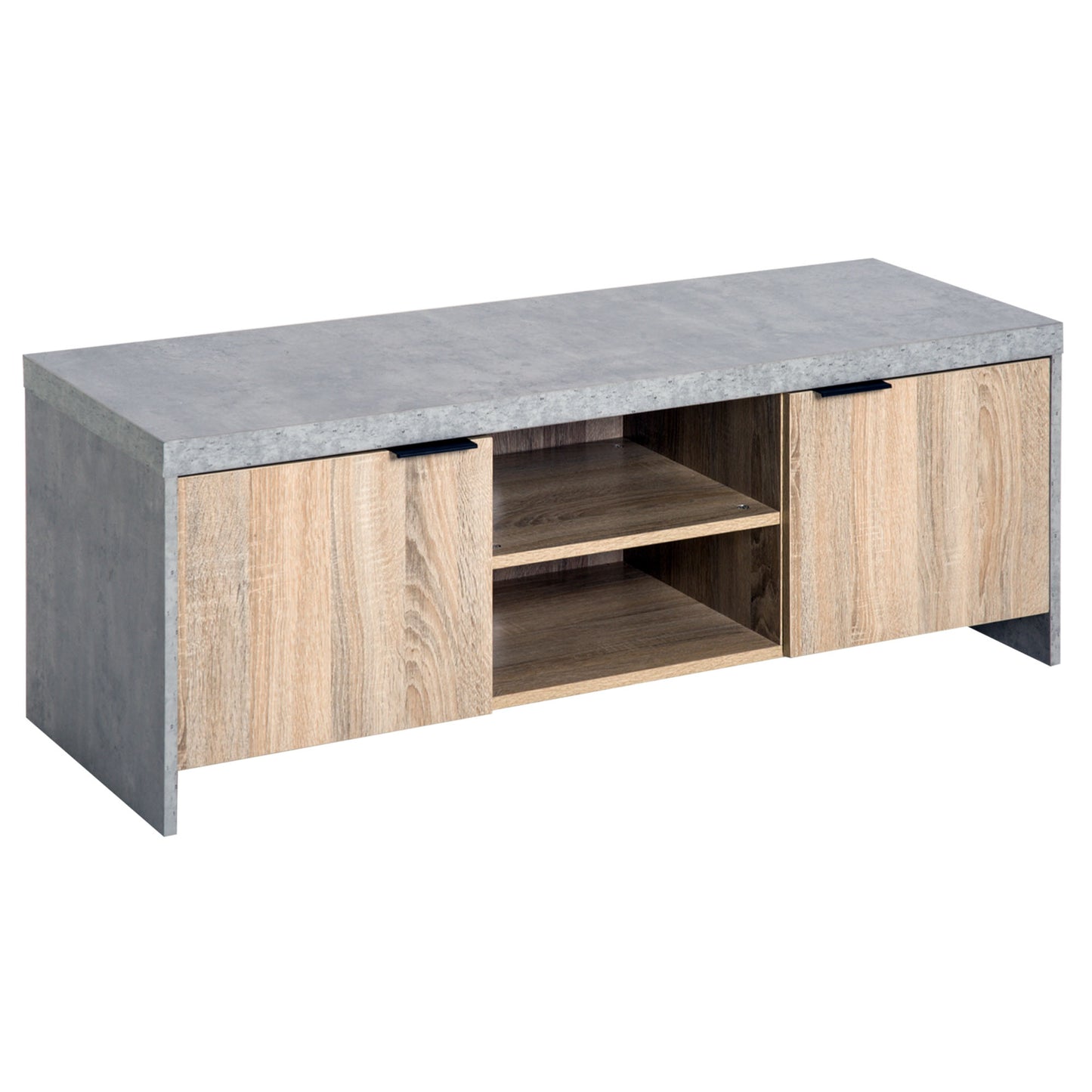 Homcom Marble-Effect Frame TV Unit