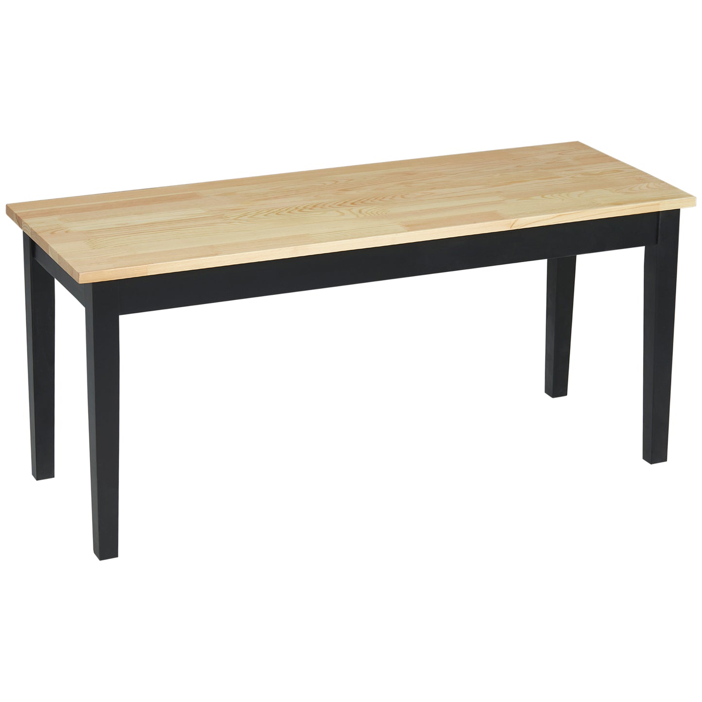 Homcom 102 cm Wood Dining Bench for 2 People