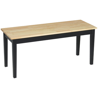 Homcom 102 cm Wood Dining Bench for 2 People