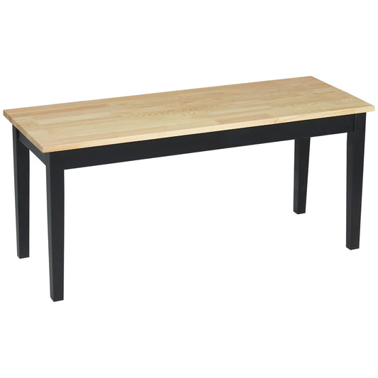 Homcom 102 cm Wood Dining Bench for 2 People