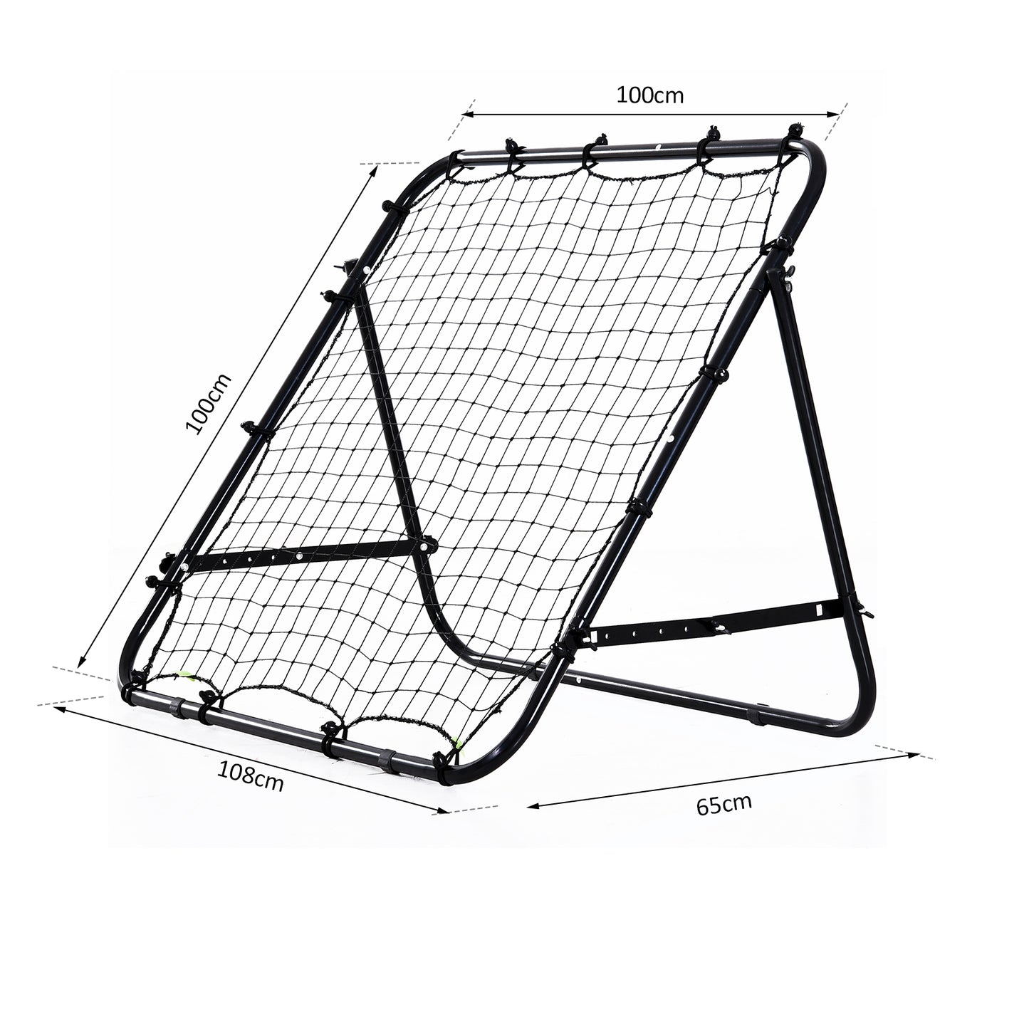 Homcom Adults Football Training Aid Multi-Sports Practice W/PE Mesh Metal Tube