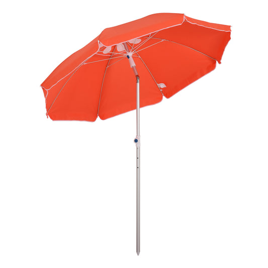 Outsunny 2m Arced Beach Umbrella