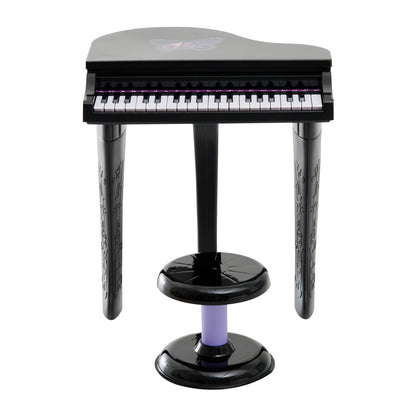 Homcom Mini Electronic Piano Withstool-Black