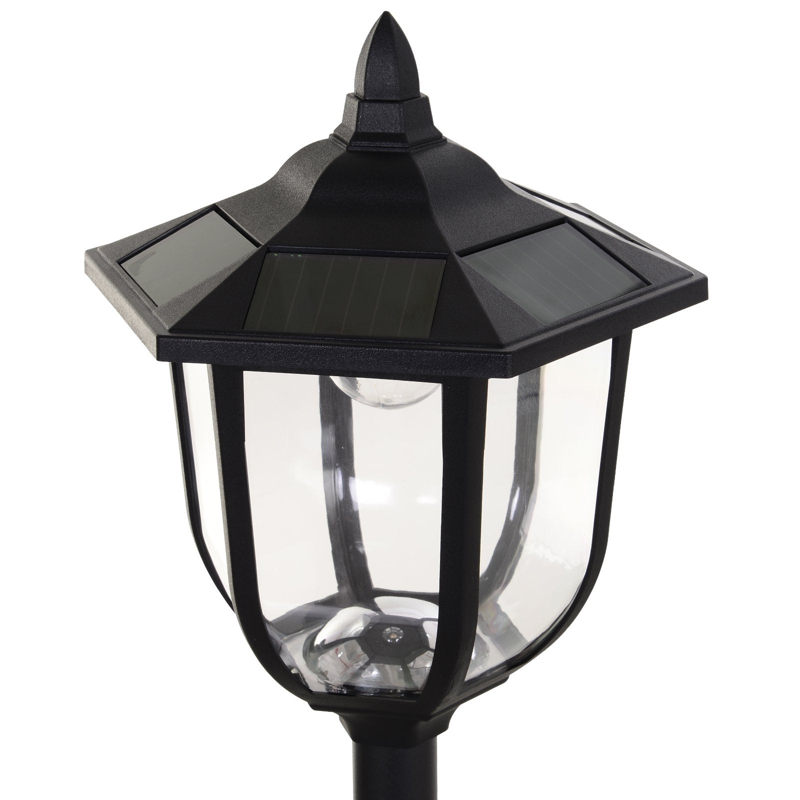 Outsunny Outdoor Garden Solar Post Lamp Sensor Light LED Lantern Bollard Pathway Torch Light 1.77m Tall