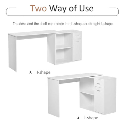 Homcom L-Shaped Desk Computer Corner Desk