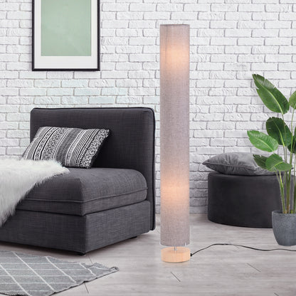 Homcom 47-Inch Modern Wooden Floor Lamp for Bedroom