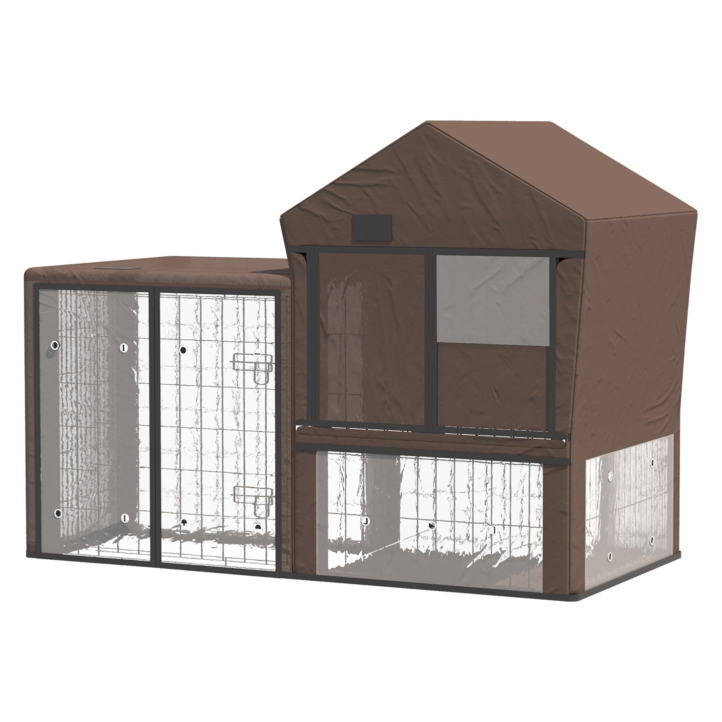 PawHut Rabbit Hutch Cover