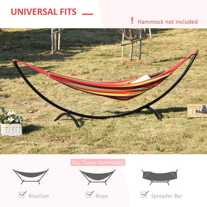 Outsunny 3(m) Universal Hammock Stand Metal Frame Garden Camping Picnic Outdoor Patio Replacement  Stand Only