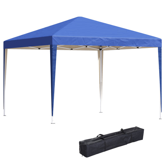 Outsunny 3 x 3 meter Garden Heavy Duty Pop Up Gazebo Marquee Party Tent Folding Wedding Canopy-Blue