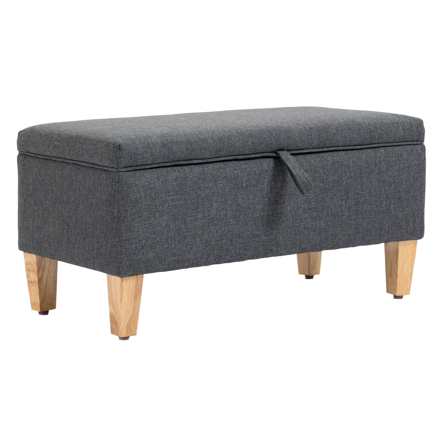 Homcom Linen-Look Storage Ottoman