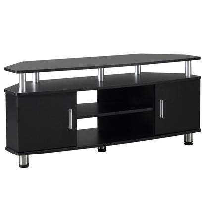 Homcom TV Unit Cabinet for TVs up to 55 Inches with Storage Shelves and Cupboard