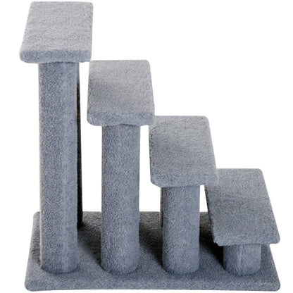 PawHut Pet Ramp Stairs Cat Tree Ladder Safety Steps Climbing Frame