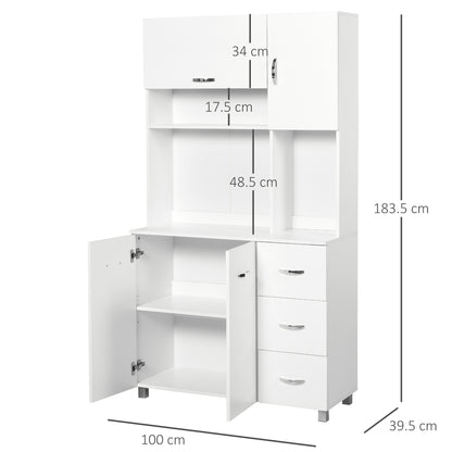 Homcom Freestanding Kitchen Cupboard