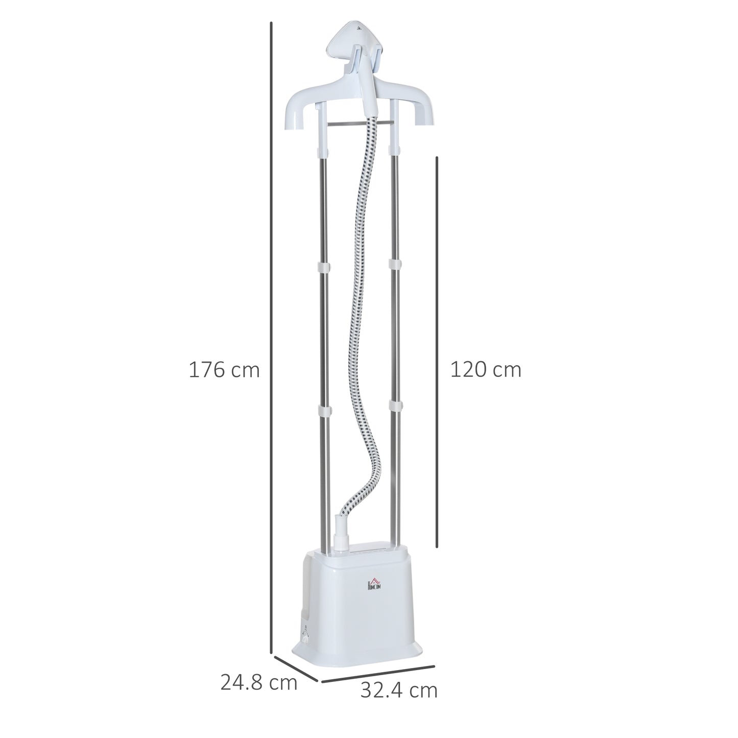 Homcom Upright Garment Clothes Steamer with 6 Steam Setting