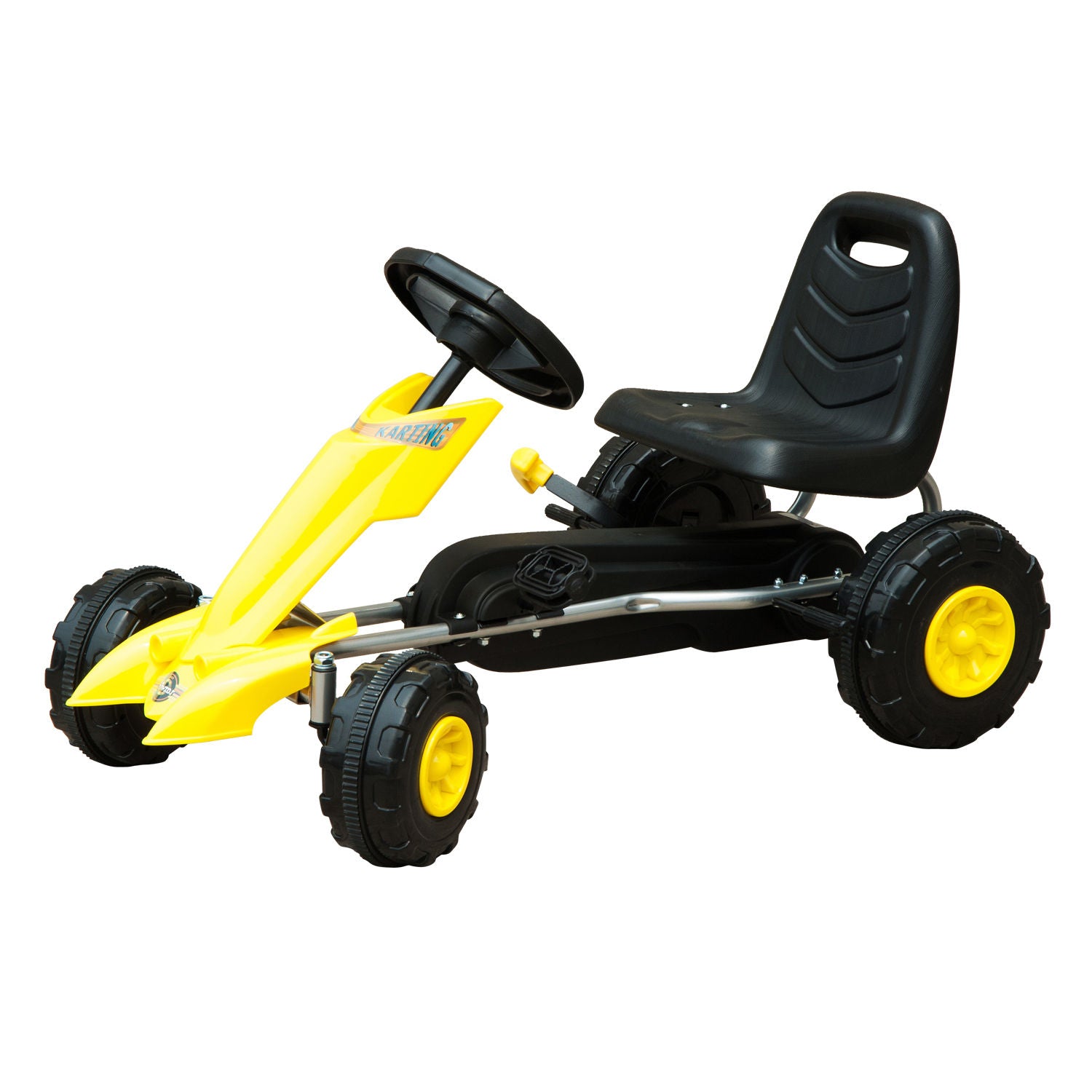 Homcom Pedal Go Kart-Yellow/Black