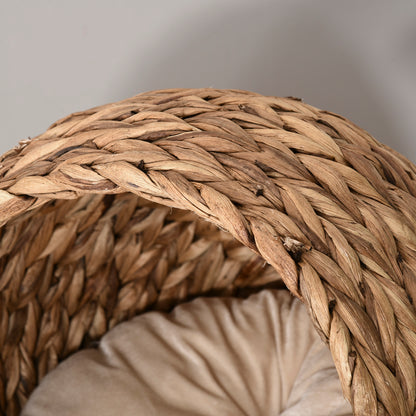 Woven 50 x 42cm Cat Bed Cyclindrical by Pawhut